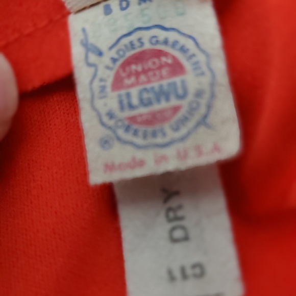 1970s ILGWU Burnt Orange Polyester‎ Formal Gown - Picture 6 of 6